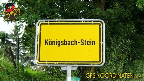 Ortseingangsschild von Königsbach-Stein in Baden-Württemberg
