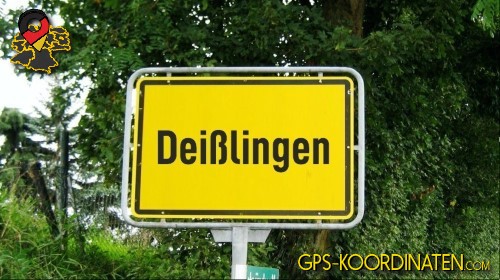 Eingangsschild Deißlingen in Baden-Württemberg