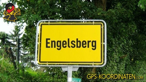 Straßenschild am Ortseingang von Engelsberg in Bayern