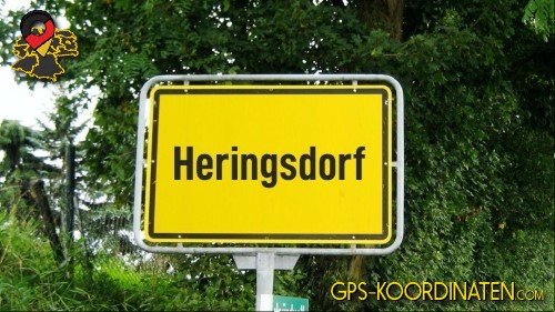 Eingangsschild Heringsdorf in Schleswig-Holstein
