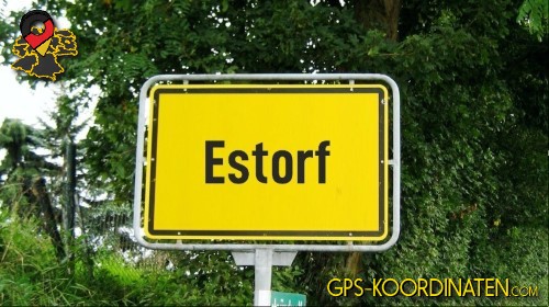 Straßenschild am Ortseingang von Estorf in Niedersachsen