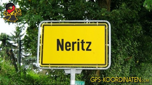 Eingangsschild Neritz in Schleswig-Holstein