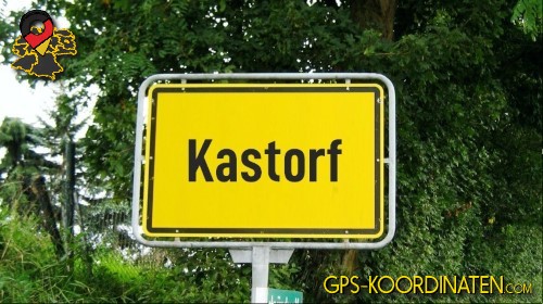 Ortseingangsschild Kastorf in Schleswig-Holstein