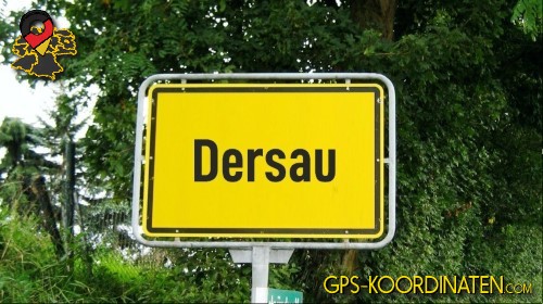 Verkehrszeichen von Dersau {von GPS-Koordinaten|mit GPS-Koordinaten.com|und Breiten- und Längengrad
