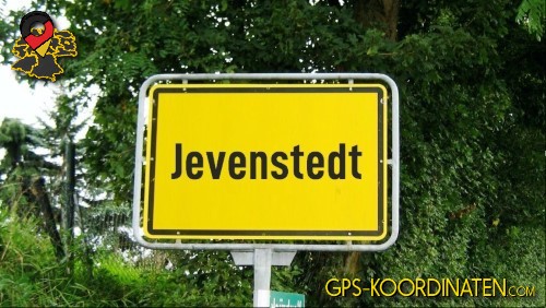 Einfahrt nach Jevenstedt {von GPS-Koordinaten|mit GPS-Koordinaten.com|und Breiten- und Längengrad