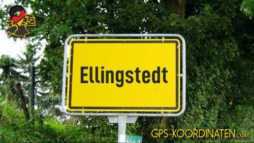 Einfahrt nach Ellingstedt {von GPS-Koordinaten|mit GPS-Koordinaten.com|und Breiten- und Längengrad