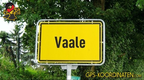 Eingangsschild Vaale in Schleswig-Holstein
