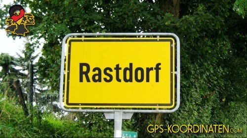 Eingangsschild von Rastdorf in Niedersachsen