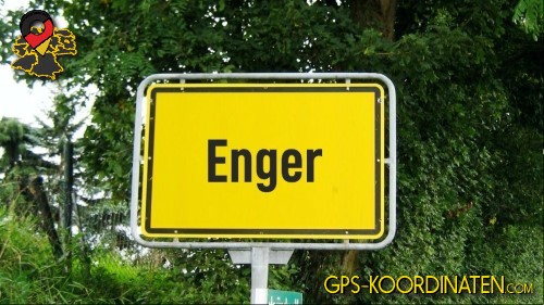 Ortseingangsschild von Enger in Nordrhein-Westfalen