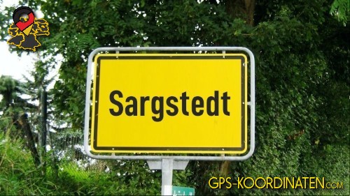 Ortseingangsschild Sargstedt in Sachsen-Anhalt