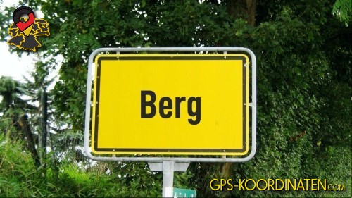 Eingangsschild Berg in Baden-Württemberg