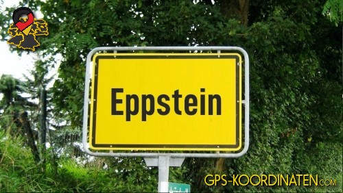 Ortseingangsschild Eppstein in Hessen